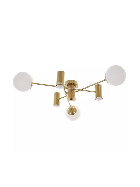 Candelabru Eden Auriu Mat Elbulgaria 3xe27+3xgu10 3036cp/6