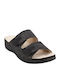 Anatomic Women's Leather Platform Wedge Sandals Black
