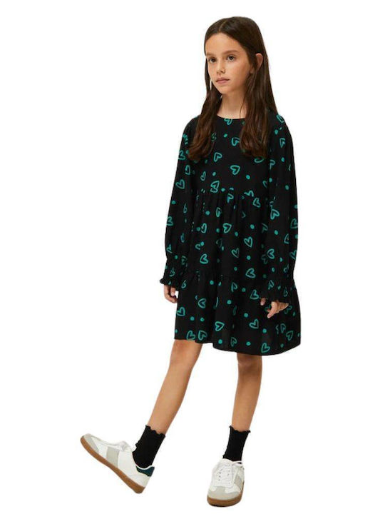 Compania Fantastica Rochie pentru fete Black / Green