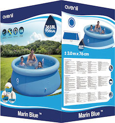 Avenli Round Pool Inflatable 300x76cm Blue