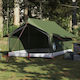 vidaXL Σκηνή Camping Πράσινη για 2 Άτομα 200x12...