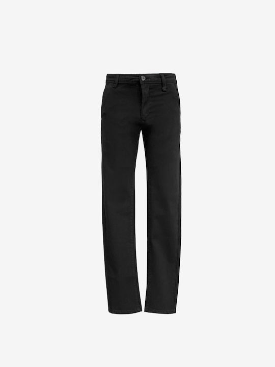 Battery Men's Trousers Chino Black