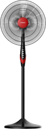 Tornado Ventilator Sockel 75W Schwarzer