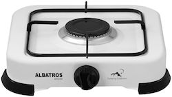 Albatros APG11W Επιτραπέζια Εστία Υγραερίου Μονή Λευκή