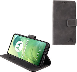 Lime Wallet Γκρι (Motorola Moto G04, Motorola Moto G24)