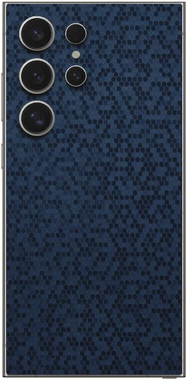 Protective Back Skin Sticker for Samsung Galaxy S24 Ultra Gams Premium Vinyl Skin Back Plate Honeycomb Blue Gams-vnl-skin-hbl-002-201