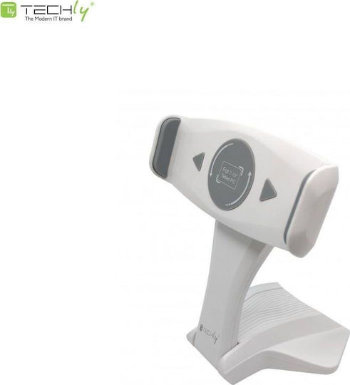 Techly Universal Desktop Tablet Stand 7-15 Rotatable White 6287397 8051128106800