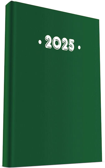 Ydrogeios Daily Planner 2025 Green 12x17cm