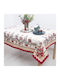 Dimeco Christmas Tablecloth Red L140xW220cm.