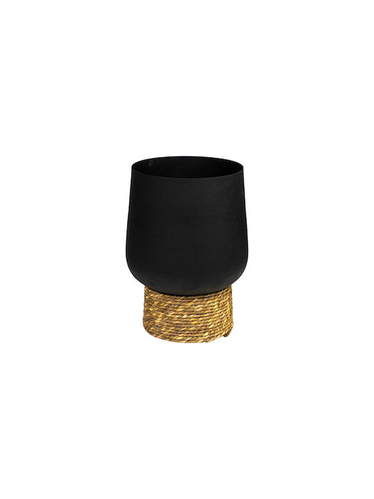 Romimex Flower Pot 25x25cm Black