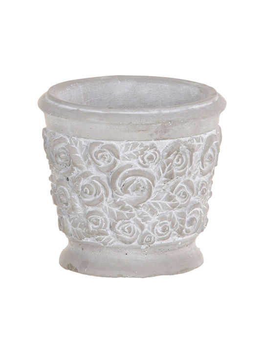 BigBuy Flower Pot 15x14cm Grey