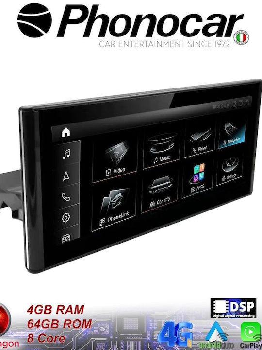 Phonocar Car Audio System 2010>2018 (Bluetooth/USB/WiFi/GPS/Apple-Carplay/Android-Auto)