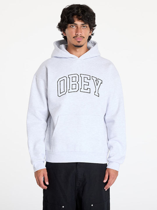 Obey Extra Heavy Sweatshirt with Hood Ash Grey 112470227-AGR
