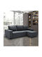 London Ecksofa Bett mit Linker Ecke Anthrazit 271x158x90cm E9934,1