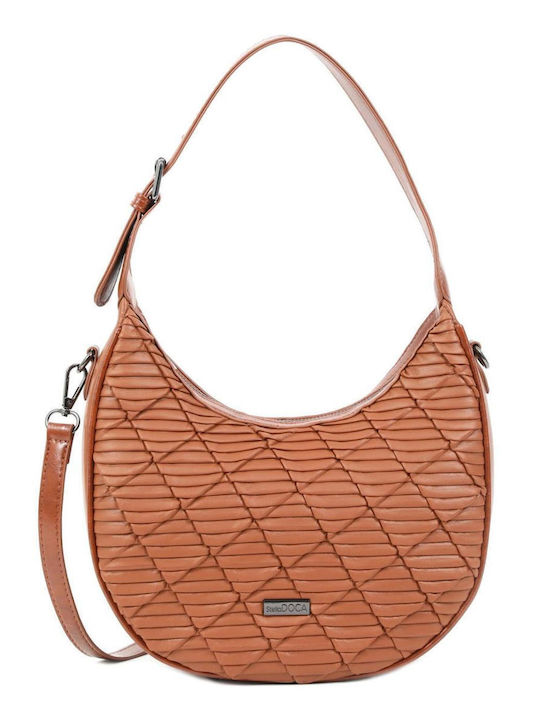 Doca Damen Tasche Schulter Braun