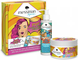 Messinian Spa Pop Olive & Vegan Keratin Σετ Θεραπείας Μαλλιών με Κερατίνη 2τμχ