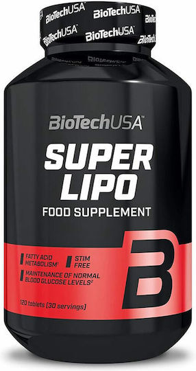 Biotech USA Super Lipo Συμπλήρωμα για Αδυνάτισμα 120 κάψουλες