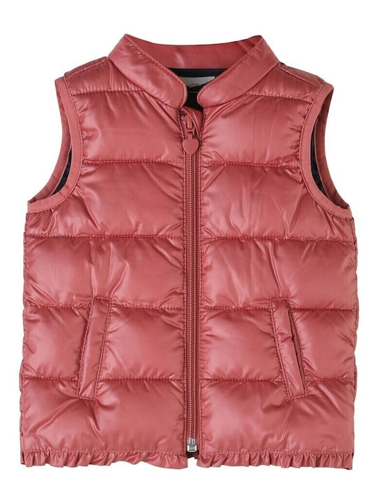 Kinder Steppjacke Ärmellos mit Futter Dark Red