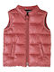 Kinder Steppjacke Ärmellos mit Futter Dark Red