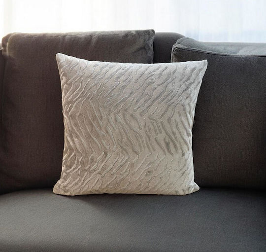Linea Home Dekorativer Kissenbezug Flame Μόκα 45x45cm