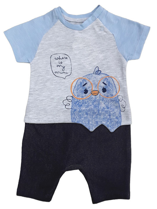 Evita Baby Bodysuit Grey