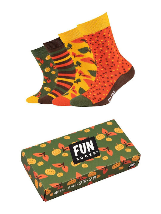Fun Socks Kindersocken green 4 Paar