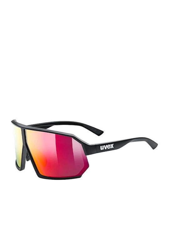 Uvex Unisex Sunglasses with Black Plastic Frame...