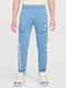 Cargo Sweatpants with Elastic Blue