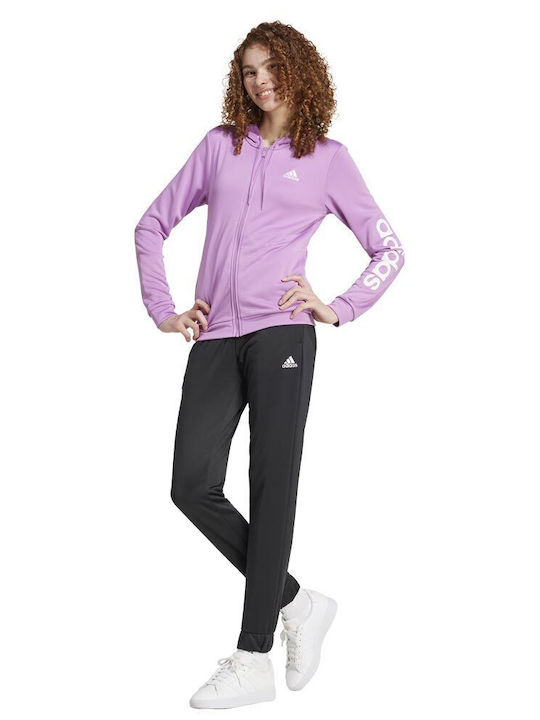 adidas Essentials Linear Σετ Φόρμας Μαύρο