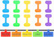 Set 10 Cable Labels Zola Nylon 6x3.5 Cm Multicoloured