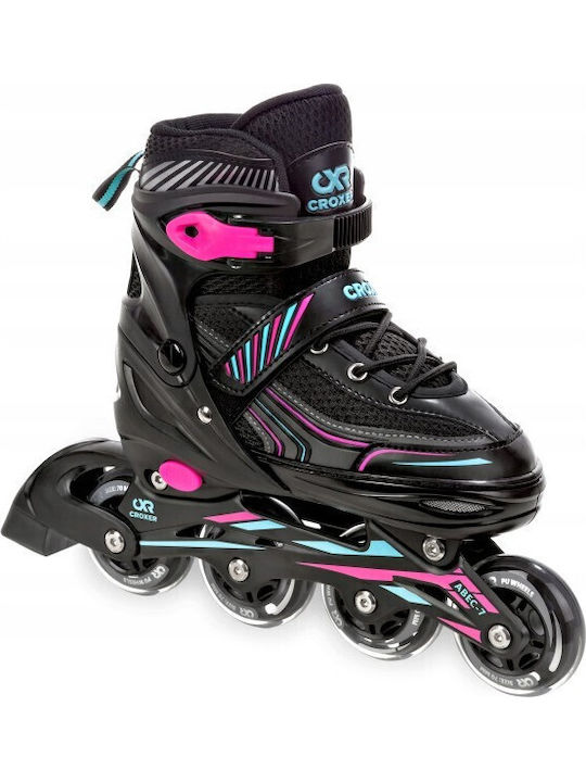 Patine cu rotile ajustabile Croxer Optima Turcoaz Roz S 31-34