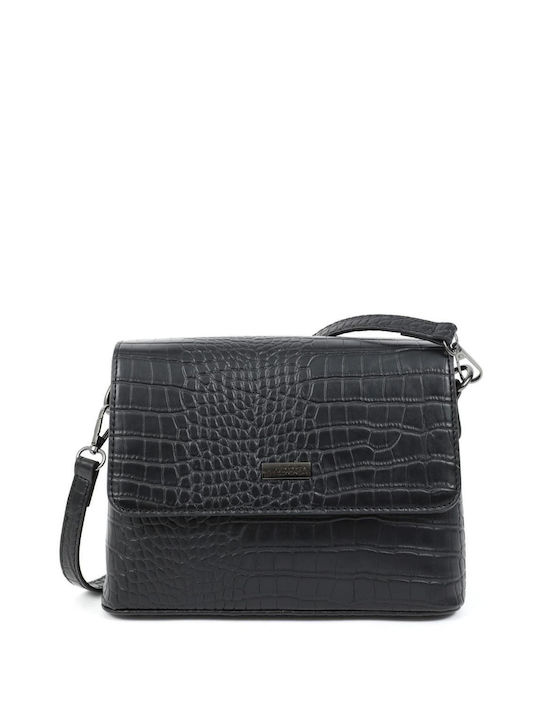 Doca Damen Tasche Crossbody Schwarz