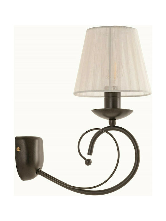 ArkoLight Leuchte Wand mit Fassung E14 Braun 30x26x40cm