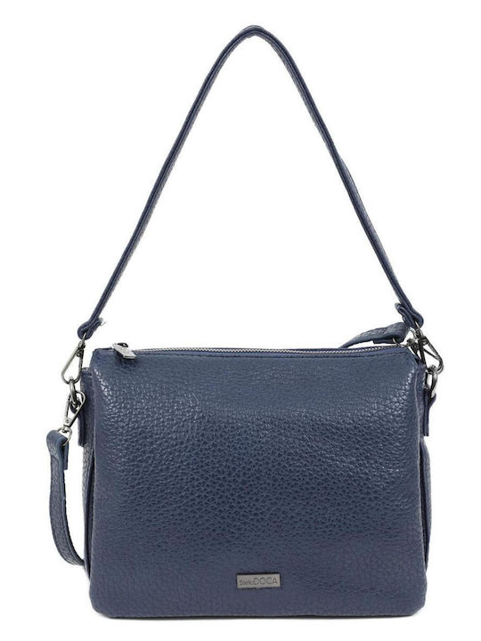 Doca Damen Tasche Schulter Blau