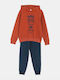 Kinder Sweatpants Set - Jogginganzug Terracotta 2Stück Street