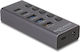 DeLock Hub 5 Ports USB 3.0 with USB-A / USB-C Connection Gray