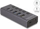 DeLock Hub 5 Θυρών USB 3.0 με σύνδεση USB-A / USB-C Γκρι