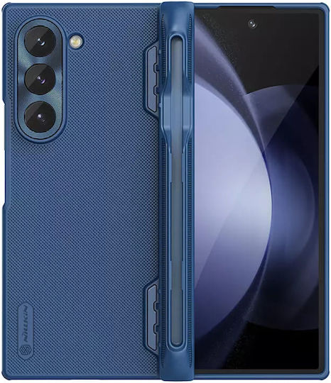 Nillkin Super Frosted Shield Umschlag Rückseite Silikon Blau (Galaxy Z Fold6)