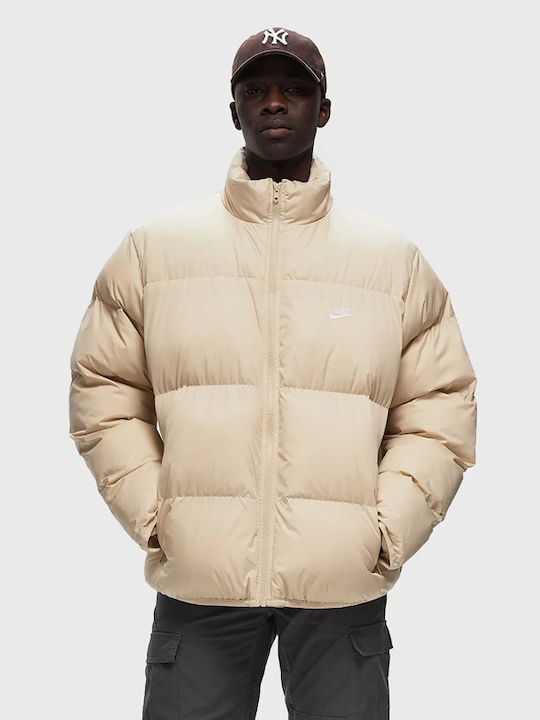 Nike Sportswear Χειμωνιάτικο Μπουφάν Puffer Καφέ