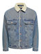 Τζιν Χειμωνιάτικο Μπουφάν Dark Blue Denim
