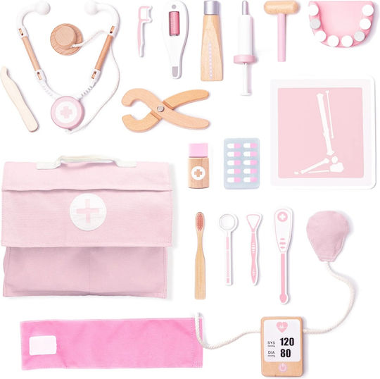 UMU Toys Kinder Medizinisches Set aus Holz für 3+ Jahre 18 Stück