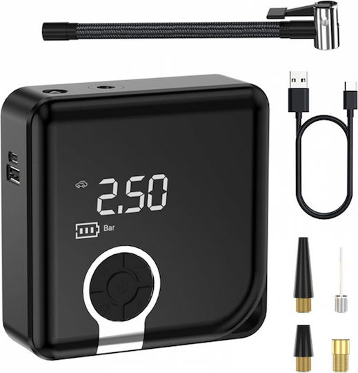 PerVoi Car Tire Pump 150PSI with Cable 12V