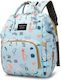 Babyloon Wickeltasche-Wickelrucksack Hellblau