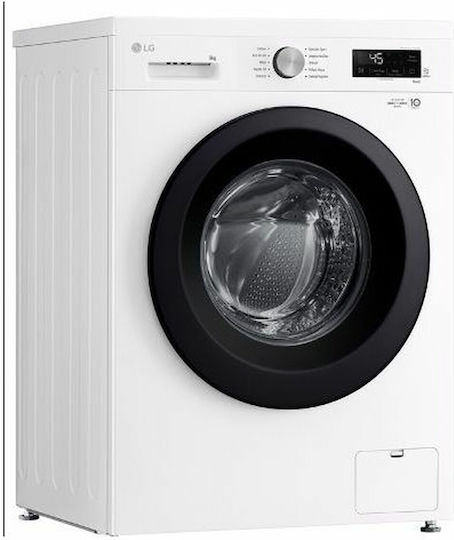 LG Mașină de Spălat Rufe 9kg cu Tehnologie cu Abur 1400 Rotiri 6 Mișcare F4X1009NWK