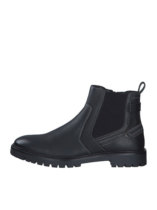 Leather Black Men's Boots