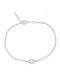Art d or Women's Bracelet Rosette made of White gold 14K with Zircon
