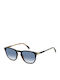 David Beckham Men's Sunglasses with Black Plastic Frame and Blue Gradient Lens DB 1160/S 05K/08