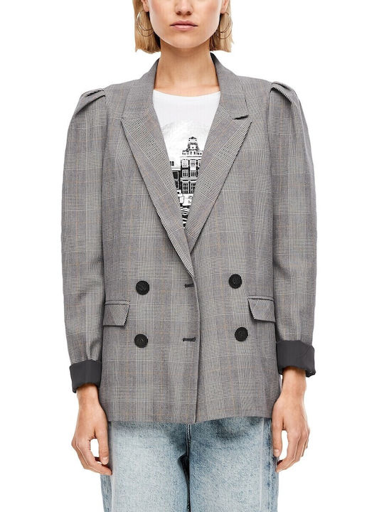 QS Blazer pentru femei Sacou Charcoal