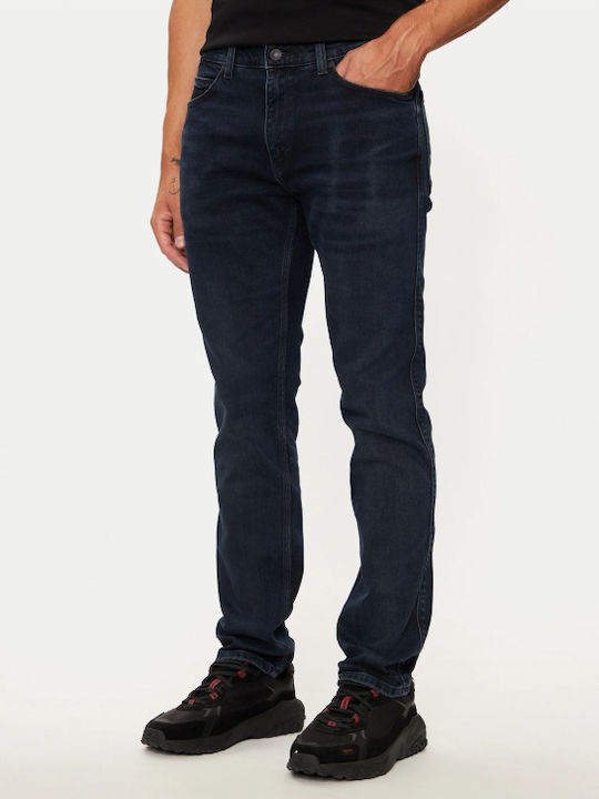 708 Herren Jeanshose mit Slim Passform Marineblau
