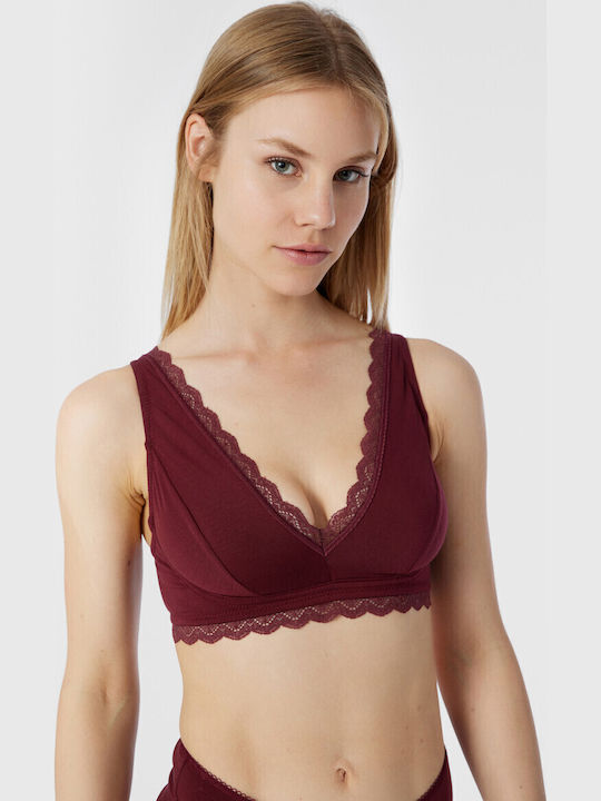 Minerva Fimelle Elegance Bralette Σουτιέν Μπορντό